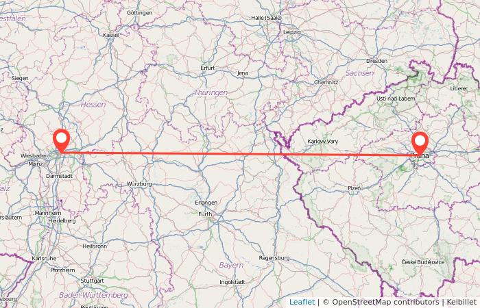 Cheap train from Prague to Frankfurt gopili