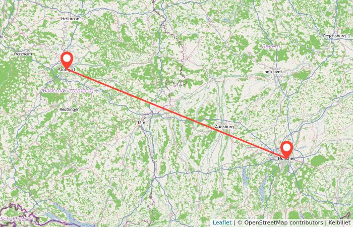 Cheap train from Munich to Stuttgart gopili