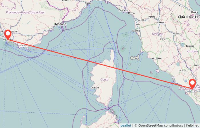 Rideshare Marseille to Rome from 91 gopili