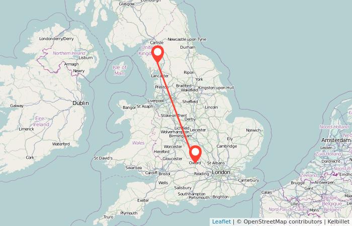 Windermere to Oxford train Gopili