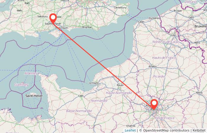 Southampton to Paris train Gopili