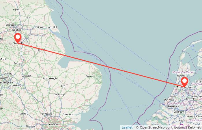 Sheffield to Amsterdam train Gopili