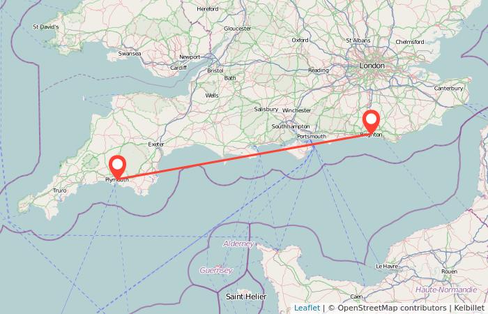 Plymouth to Brighton train from 140 Gopili