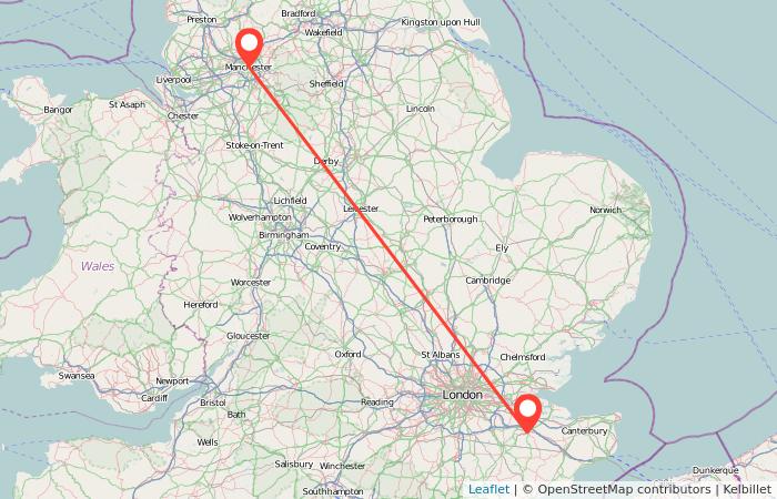 Maidstone to Manchester train Gopili