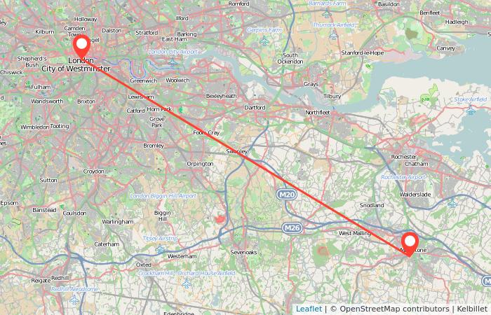 Maidstone to London train Gopili