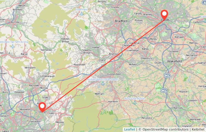 Leeds to Oldham train Gopili