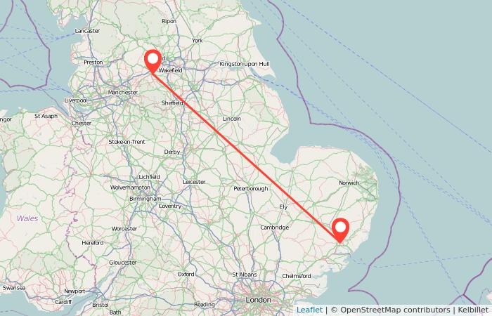 huddersfield to london train price