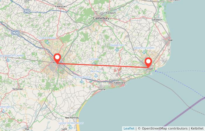 coach from ashford to london