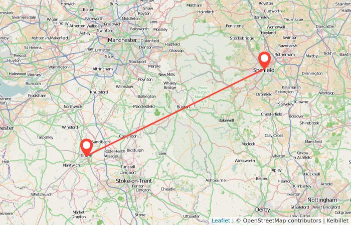 Crewe to Sheffield train Gopili