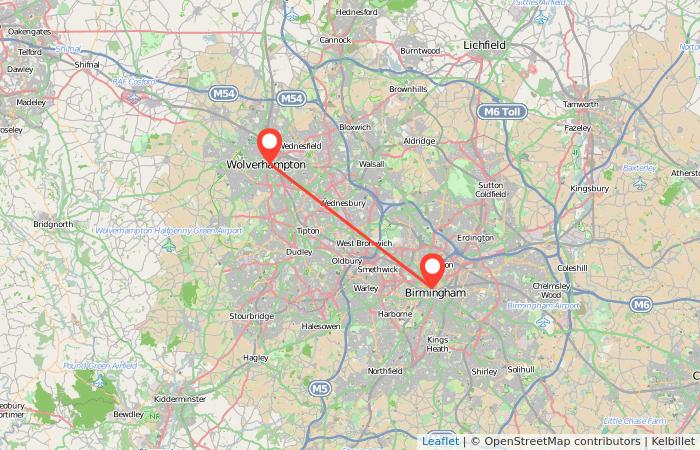 Birmingham to Wolverhampton train Gopili