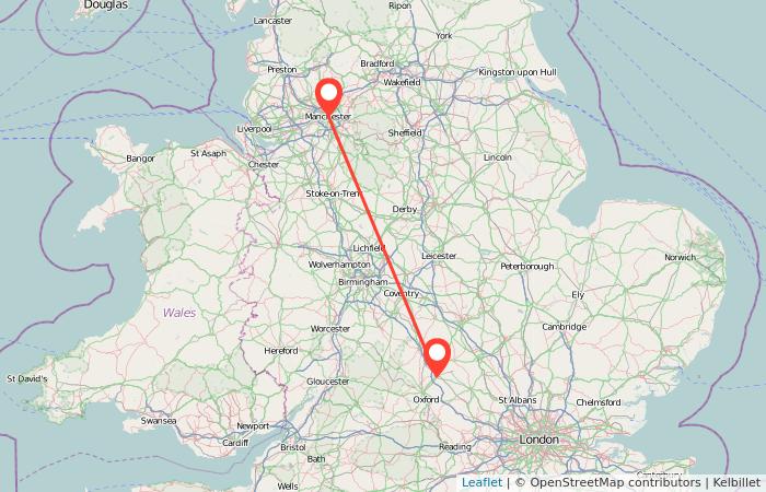 Bicester to Manchester train Gopili