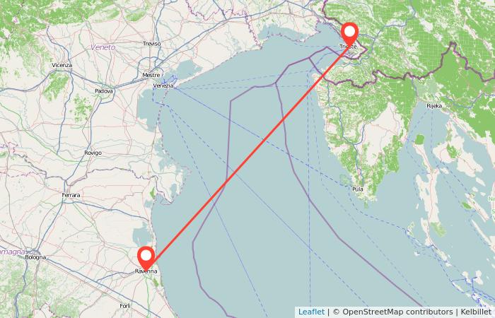 Cheap train from Trieste to Ravenna gopili