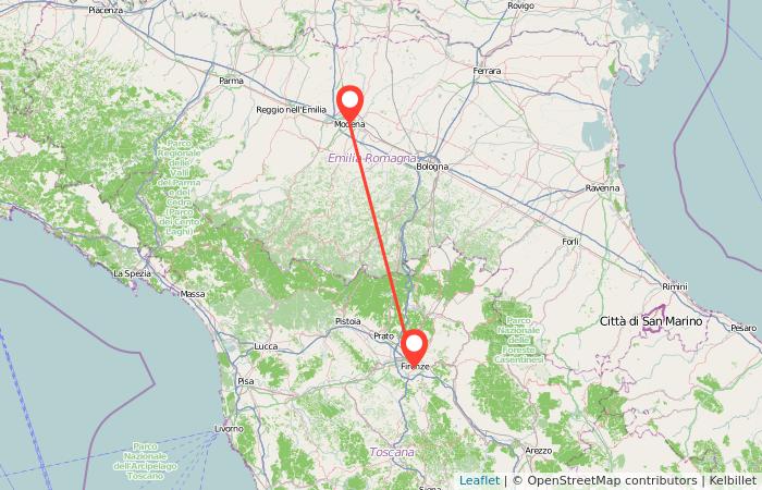 Cheap train from Florence to Modena gopili