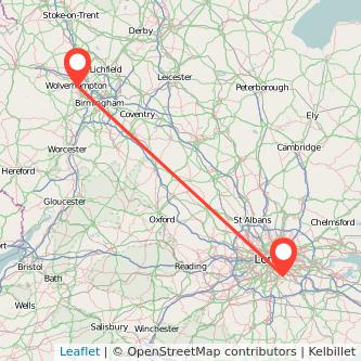 Beckenham Wolverhampton train map