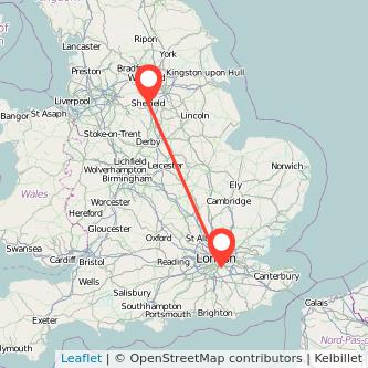 Beckenham Sheffield train map