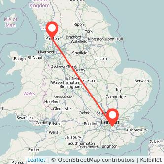 Beckenham Preston train map