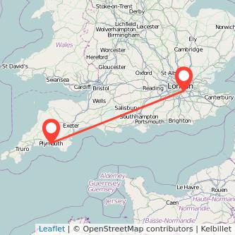 Beckenham Plymouth train map