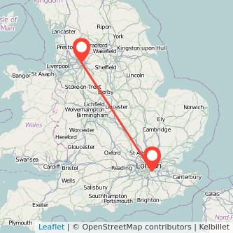 Beckenham Manchester train map