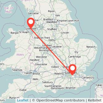 Beckenham Liverpool train map