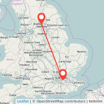 Beckenham Leeds train map