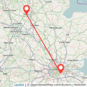 Beckenham Derby train map