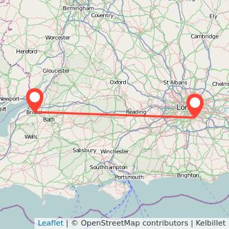 Beckenham Bristol train map