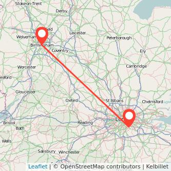 Beckenham Birmingham train map