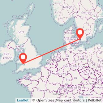 Bridgend Copenhagen bus map