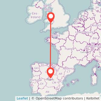 Bridgend Madrid bus map