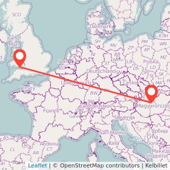 Bridgend Budapest bus map