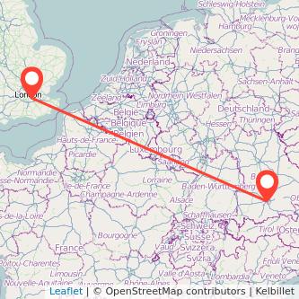 Bromley Munich train map