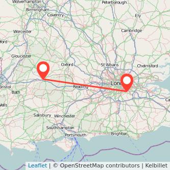 Bromley Swindon train map