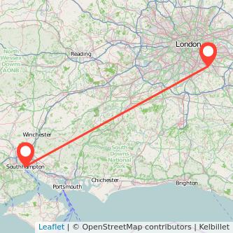 Bromley Southampton train map