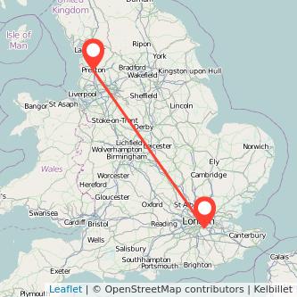 Bromley Preston train map