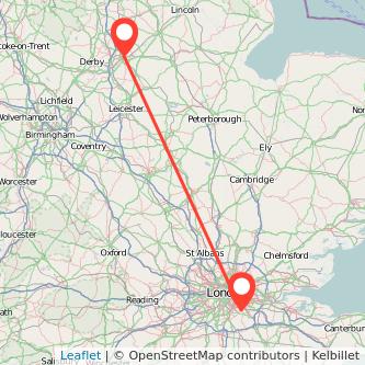 Bromley Nottingham train map