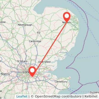 Bromley Norwich train map