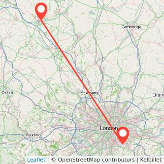 Bromley Northampton train map