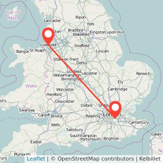 Bromley Liverpool train map