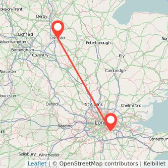 Bromley Leicester train map