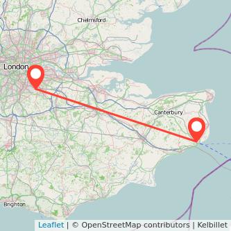Bromley Dover train map