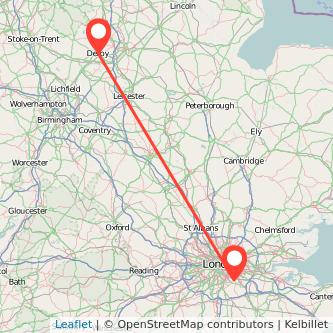 Bromley Derby train map