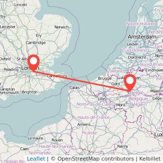 Bromley Brussels train map