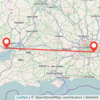 Bromley Cardiff train map