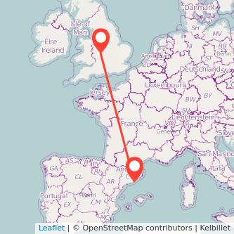 Bromsgrove Barcelona train map