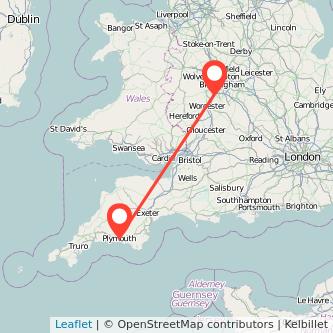 Bromsgrove Plymouth train map