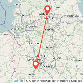 Bromsgrove Leeds train map