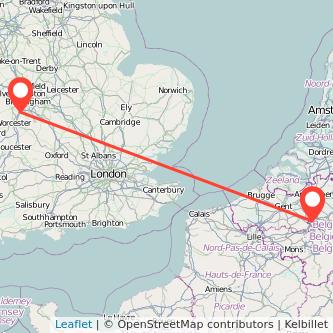 Bromsgrove Brussels bus map