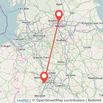 Cradley Heath Leeds train map