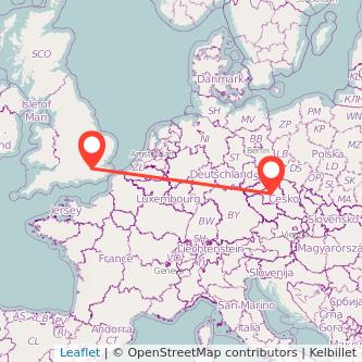 Croydon Prague bus map