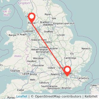 Croydon Preston bus map